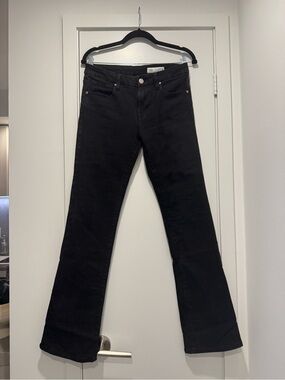 Low Rise Black Flare Jeans